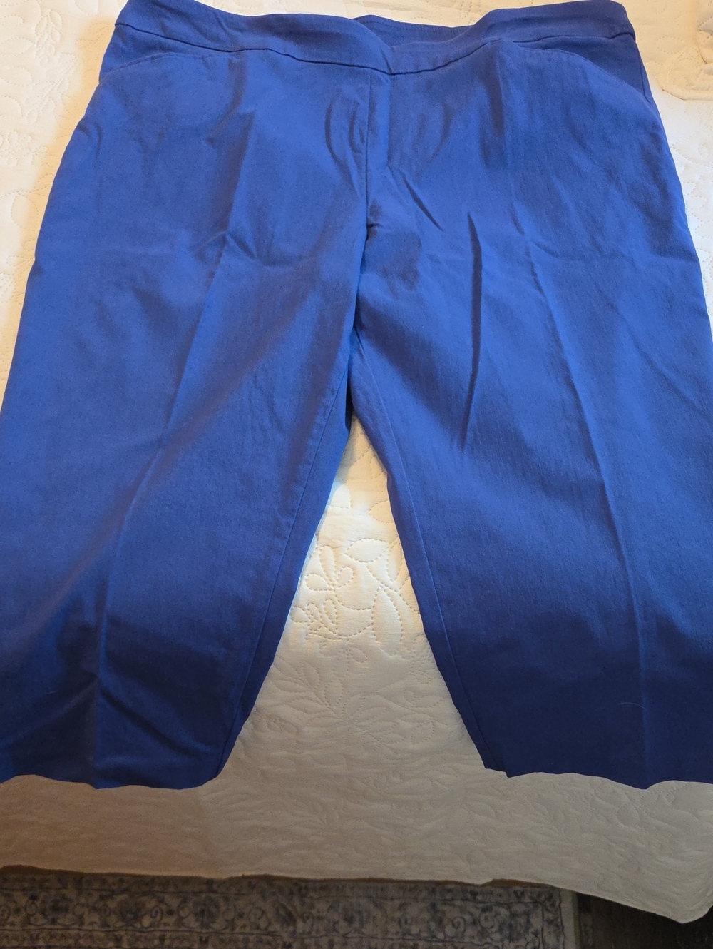 Time and Tru Bright Blue Capris